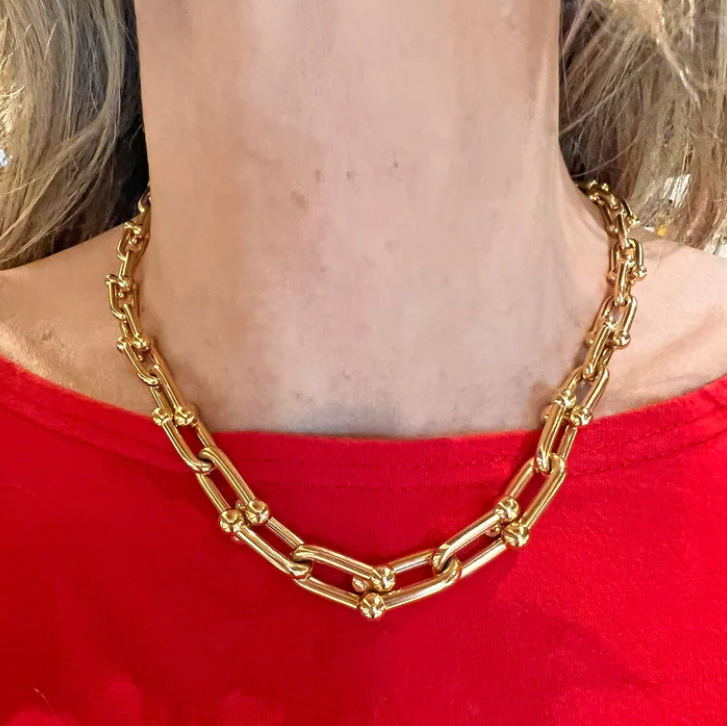 HARDWEAR PINK GOLD CHOKER