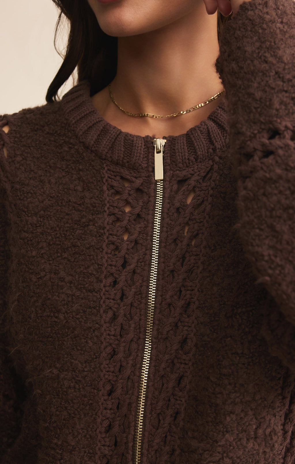 Sundance Zip-Up Sweater Jacket