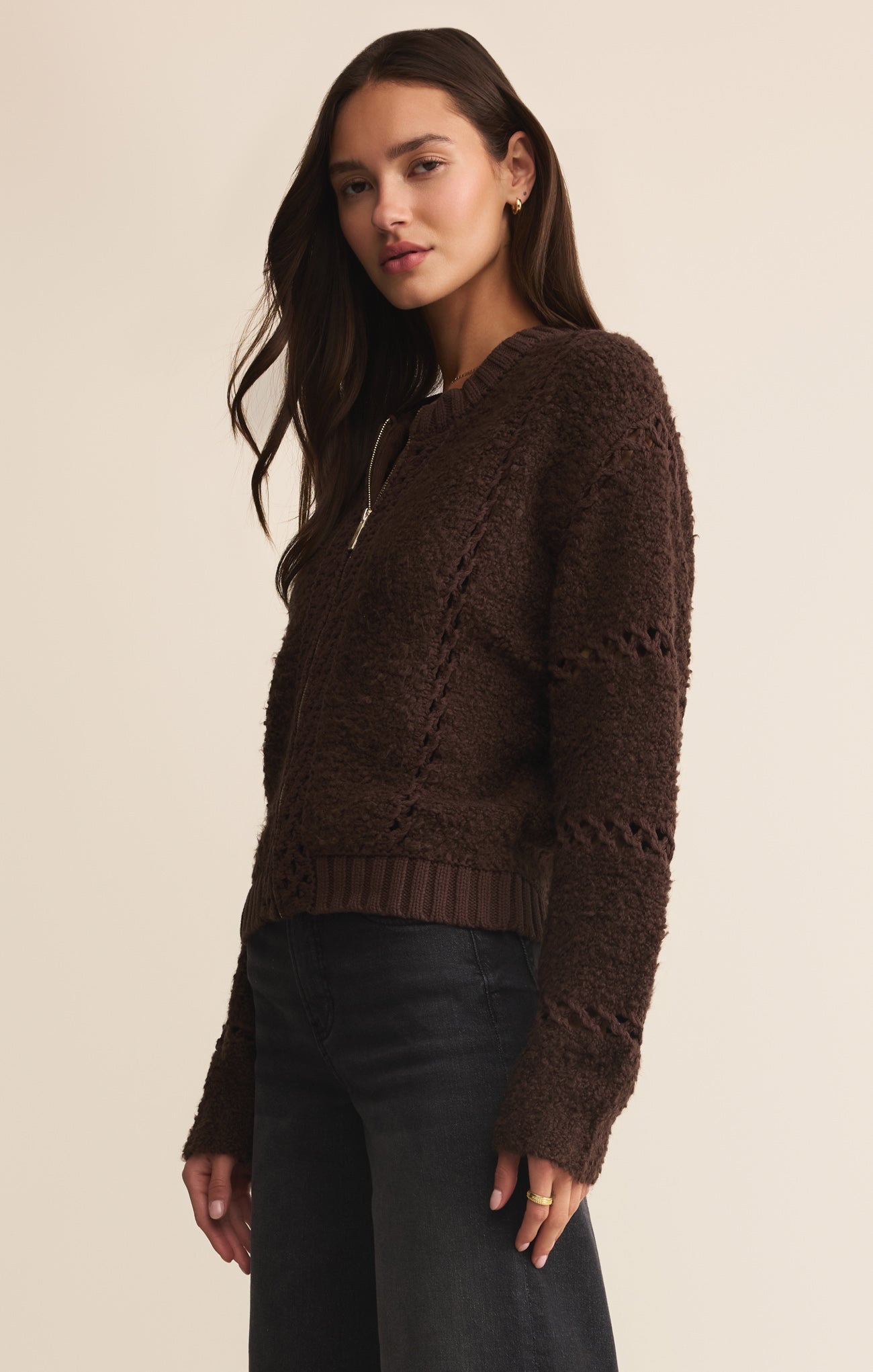Sundance Zip-Up Sweater Jacket