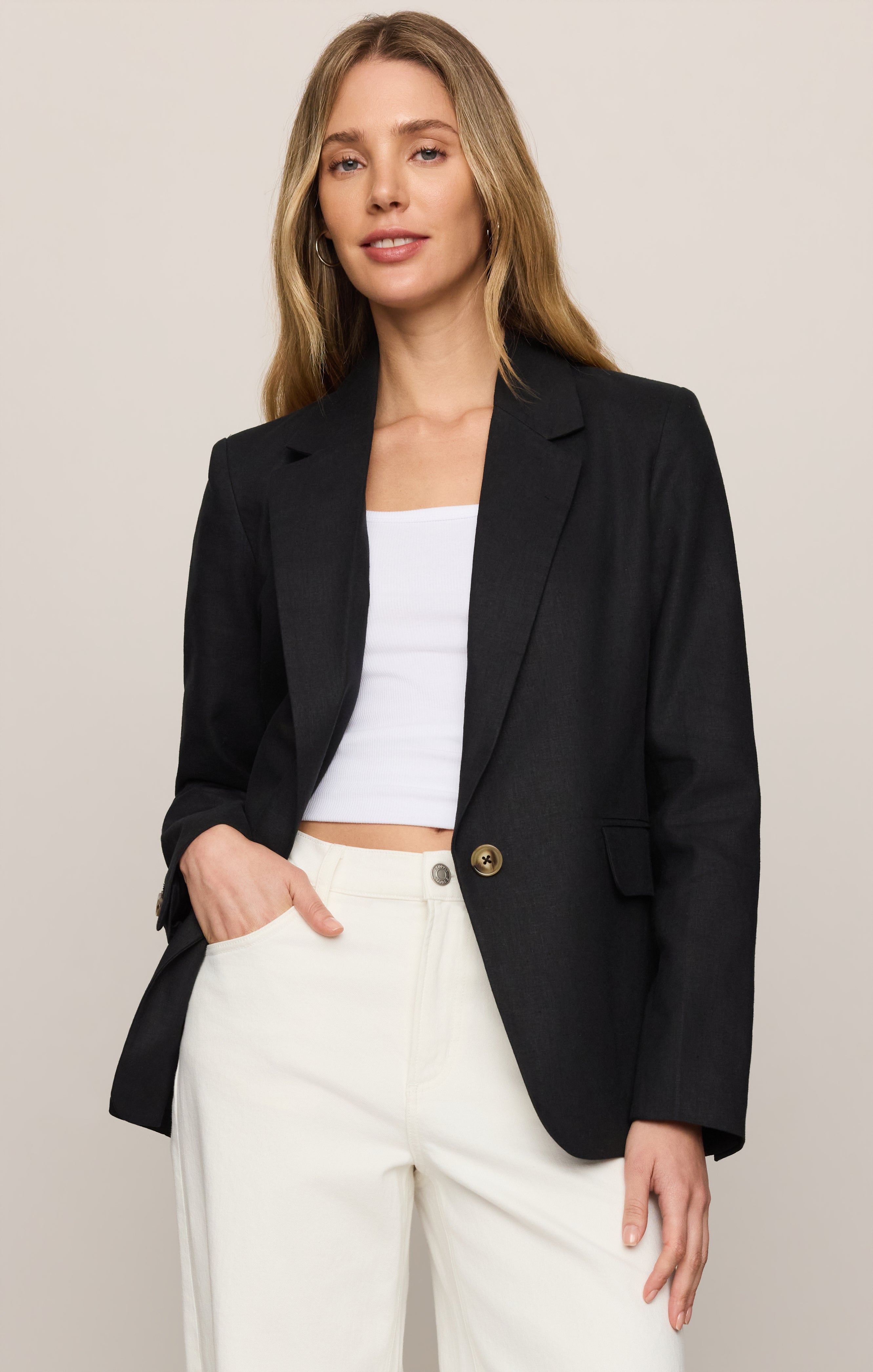 Evan Linen Blazer