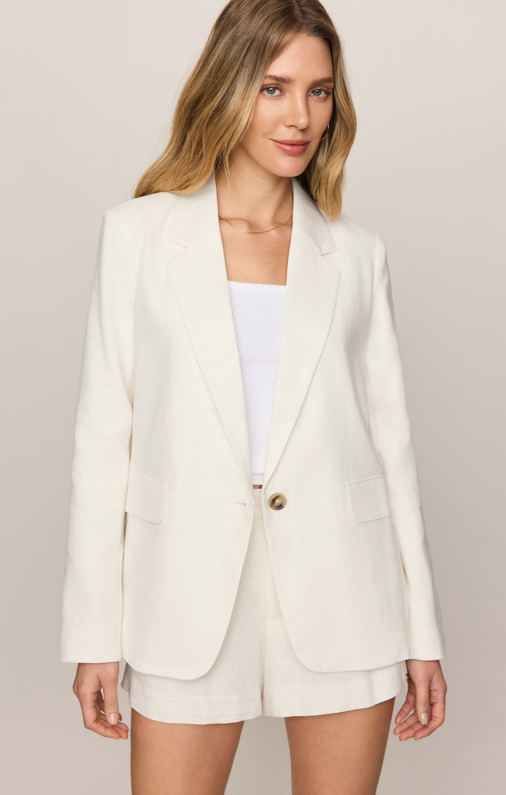 Evan Linen Blazer