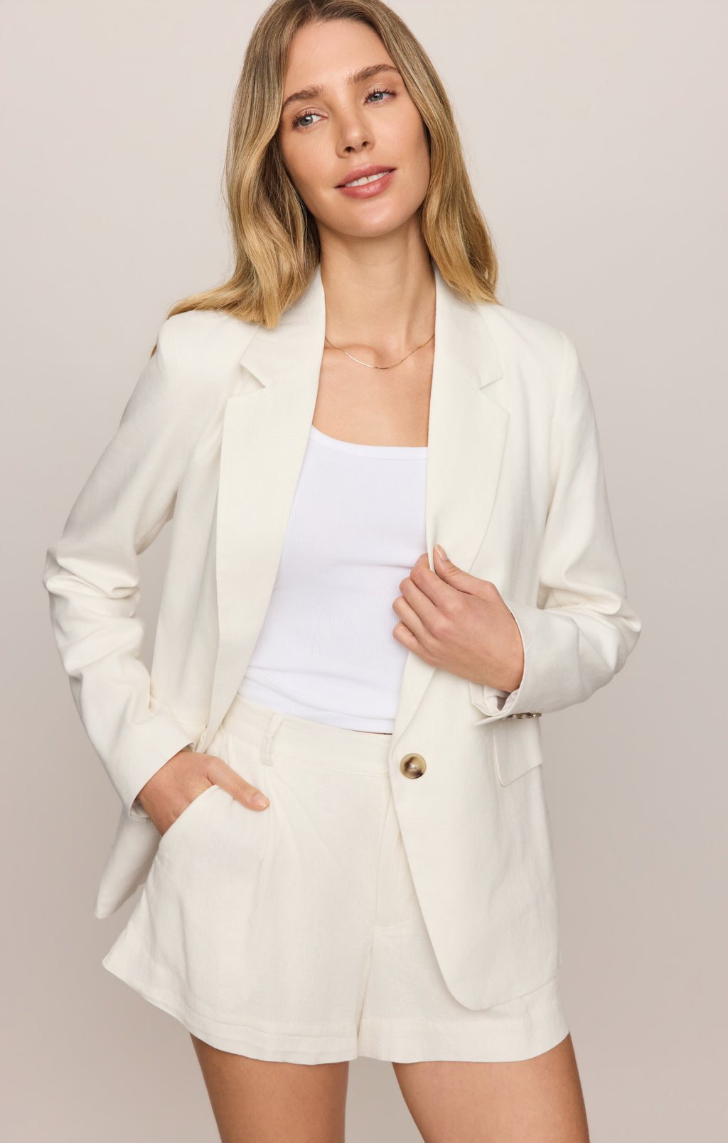 Evan Linen Blazer