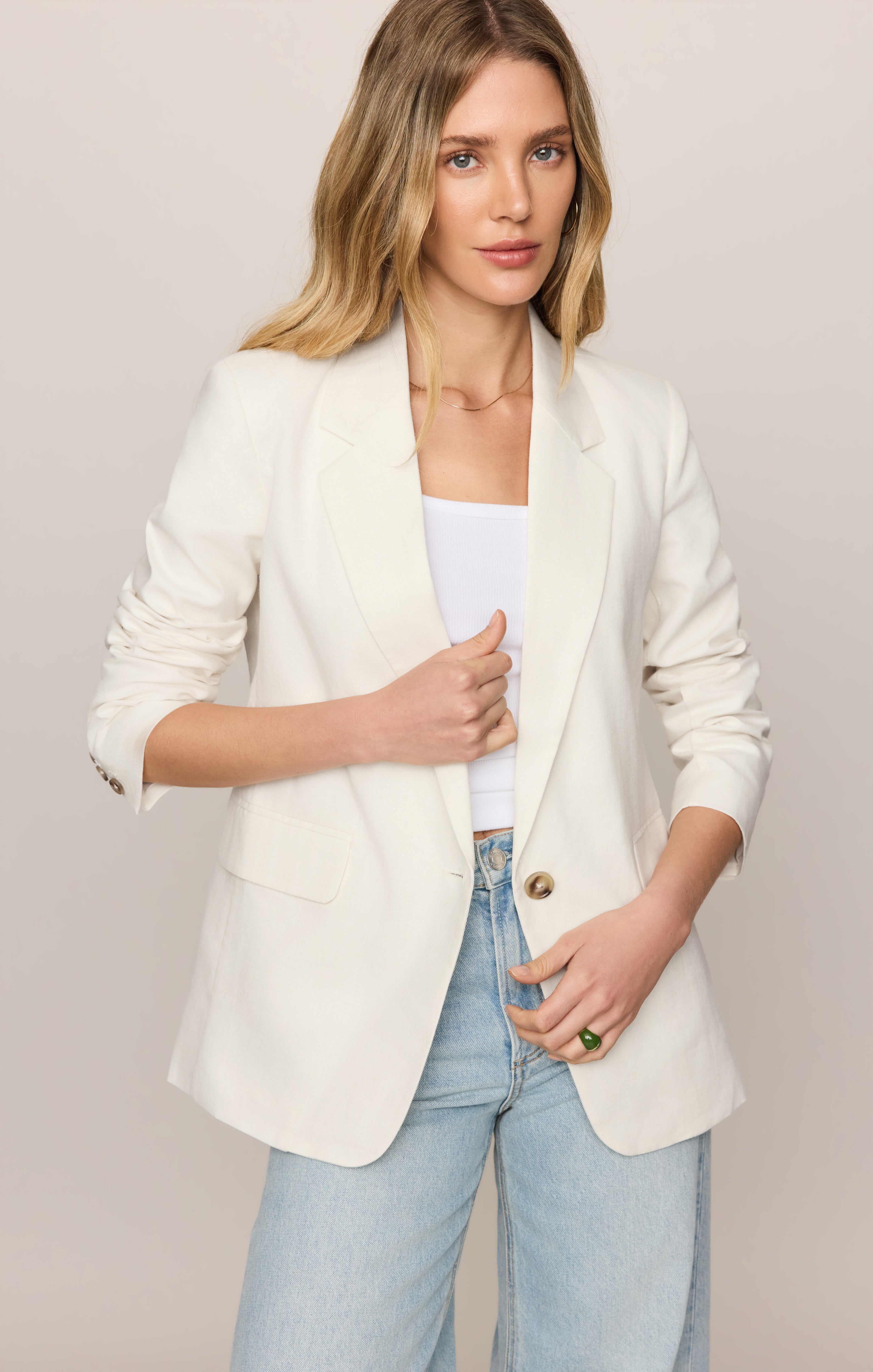 Evan Linen Blazer