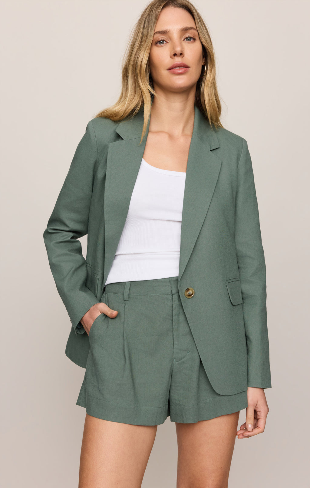 Evan Linen Blazer