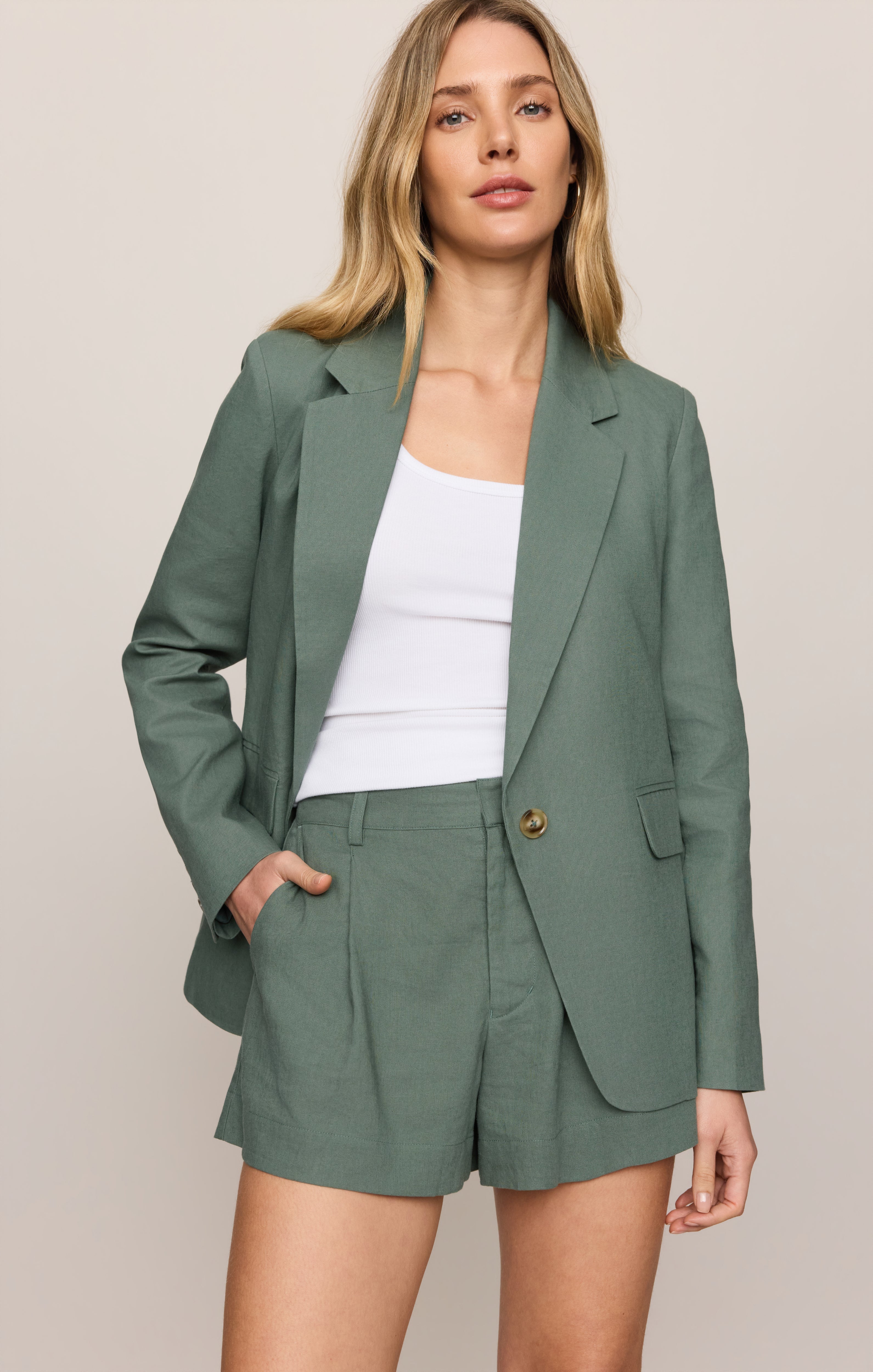 Evan Linen Blazer