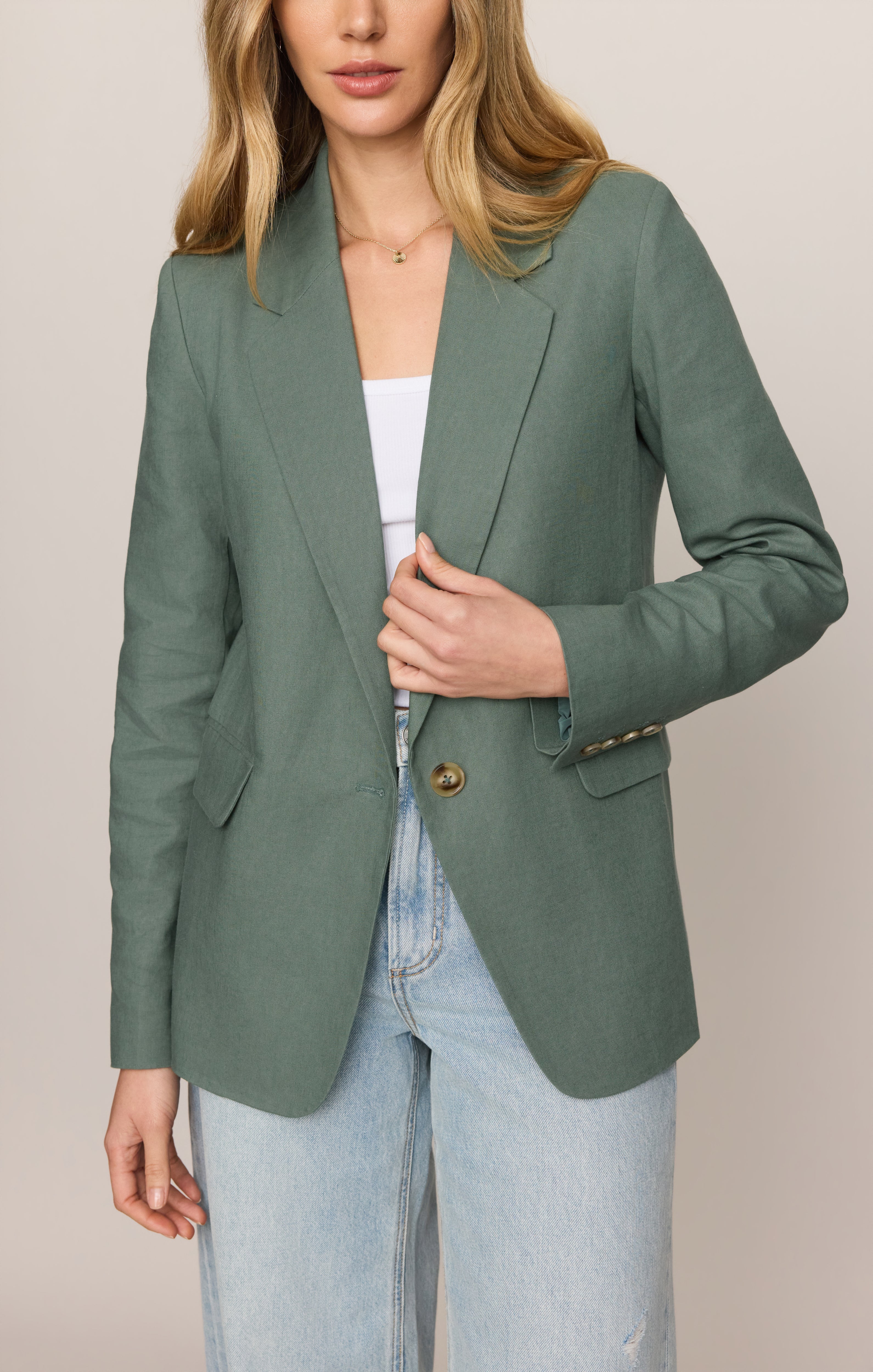 Evan Linen Blazer