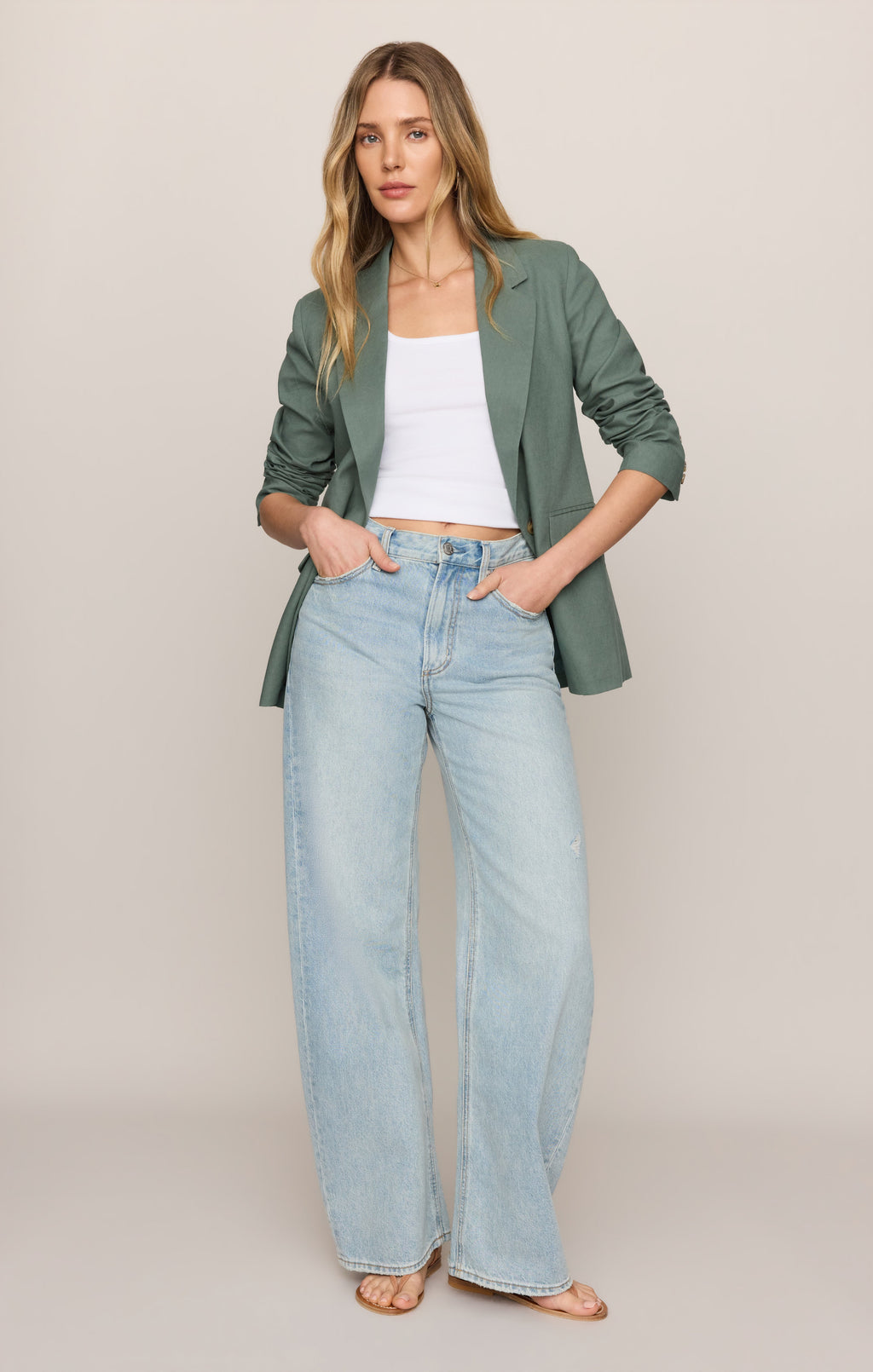 Evan Linen Blazer
