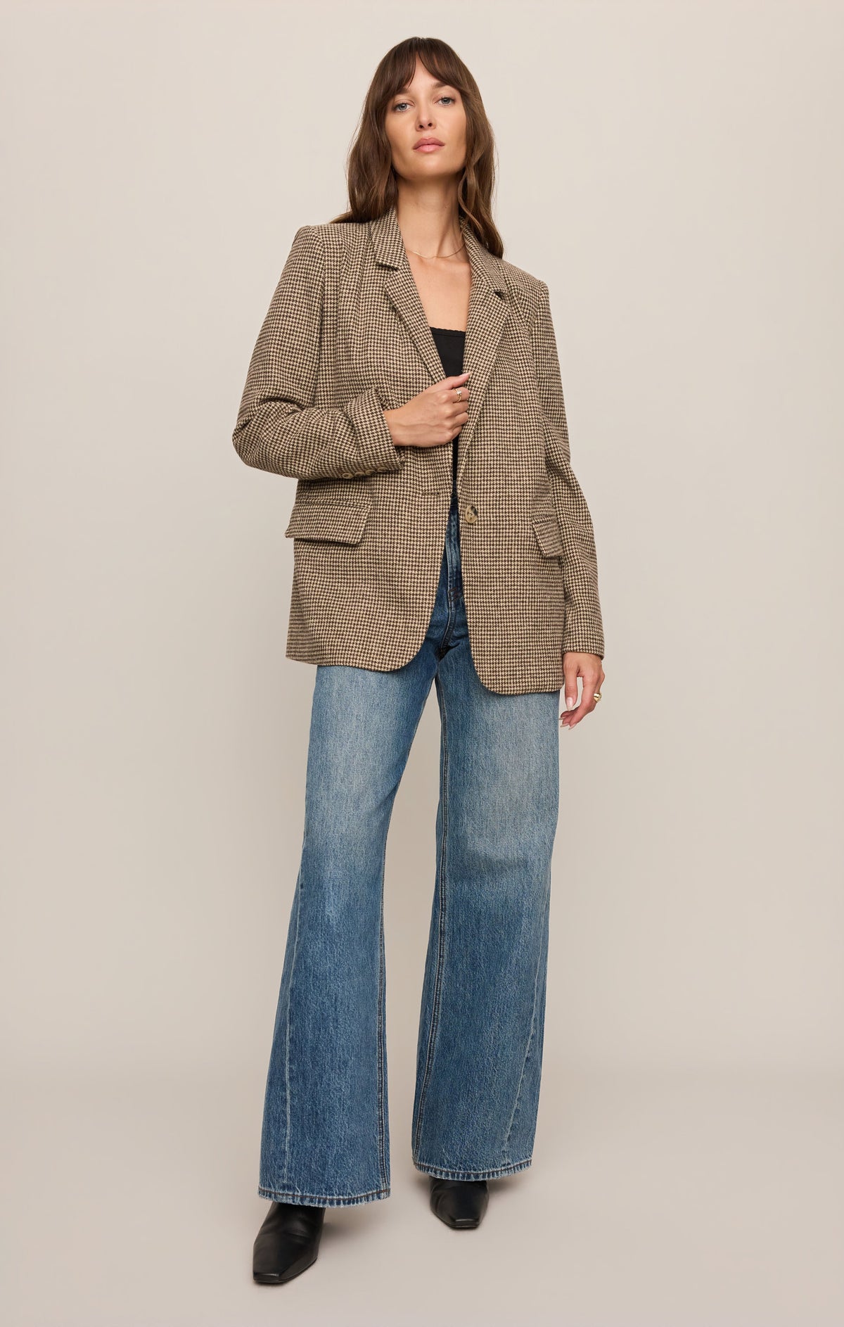 Evan Houndstooth Blazer