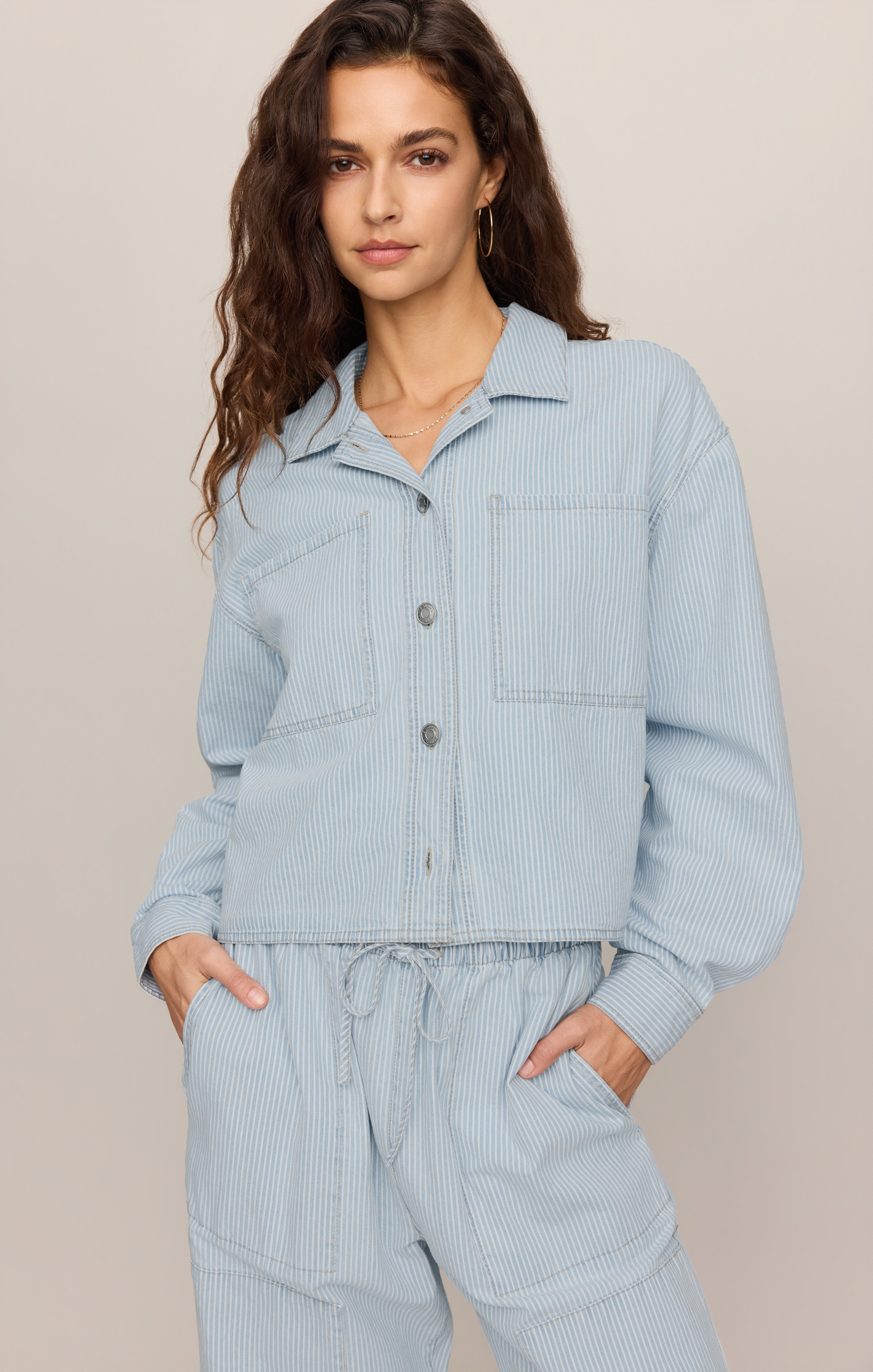 Erin Soft Denim Railroad Jacket