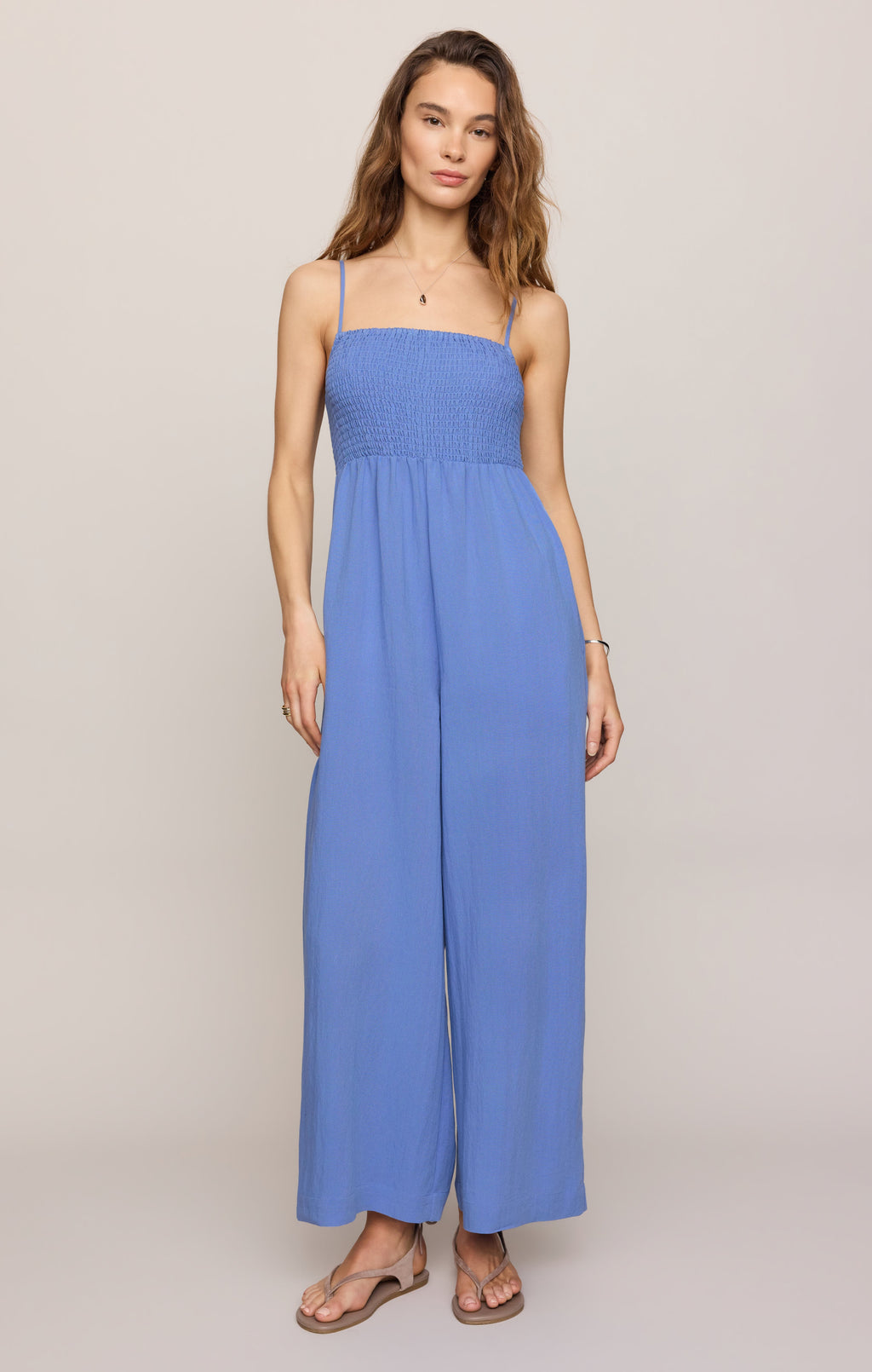 Beachside Smocked Jumpsuit