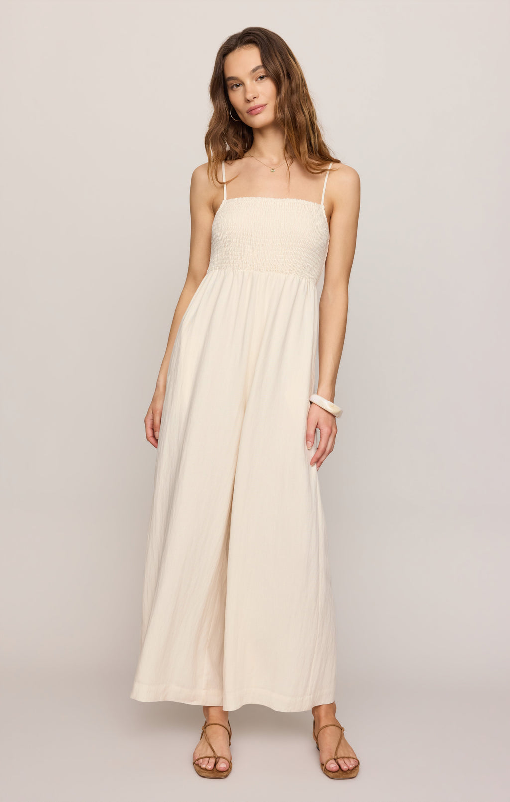 Beachside Smocked Jumpsuit
