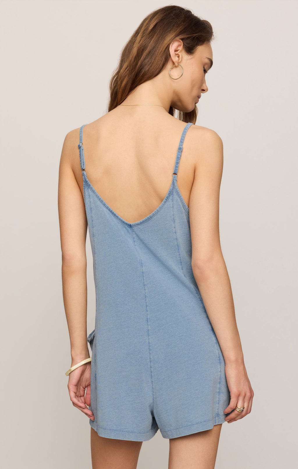 Go Easy Jersey Denim Romper