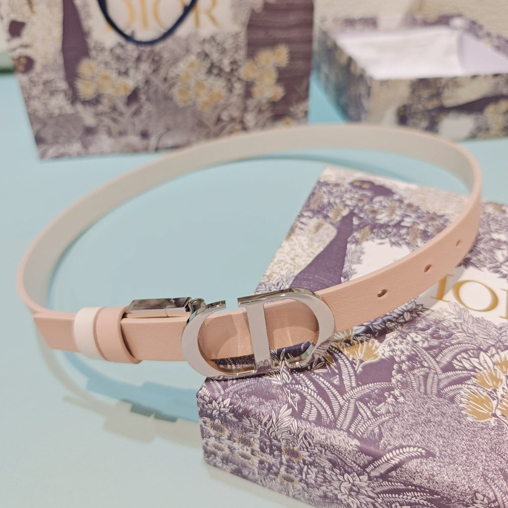 CD Montaigne Reversible 2cm Belt Buckle Leather 212480