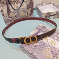 CD Montaigne Reversible 2cm Belt Buckle Leather 212480