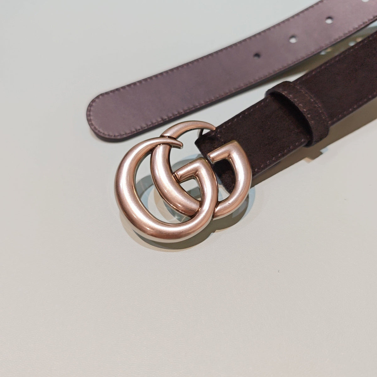 GG Marmont Belt 3cm Suede Leather SHW 212495