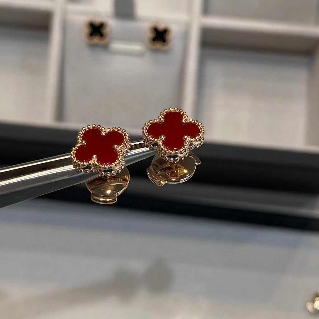 Sweet Alhambra Earstuds Red Rose Gold