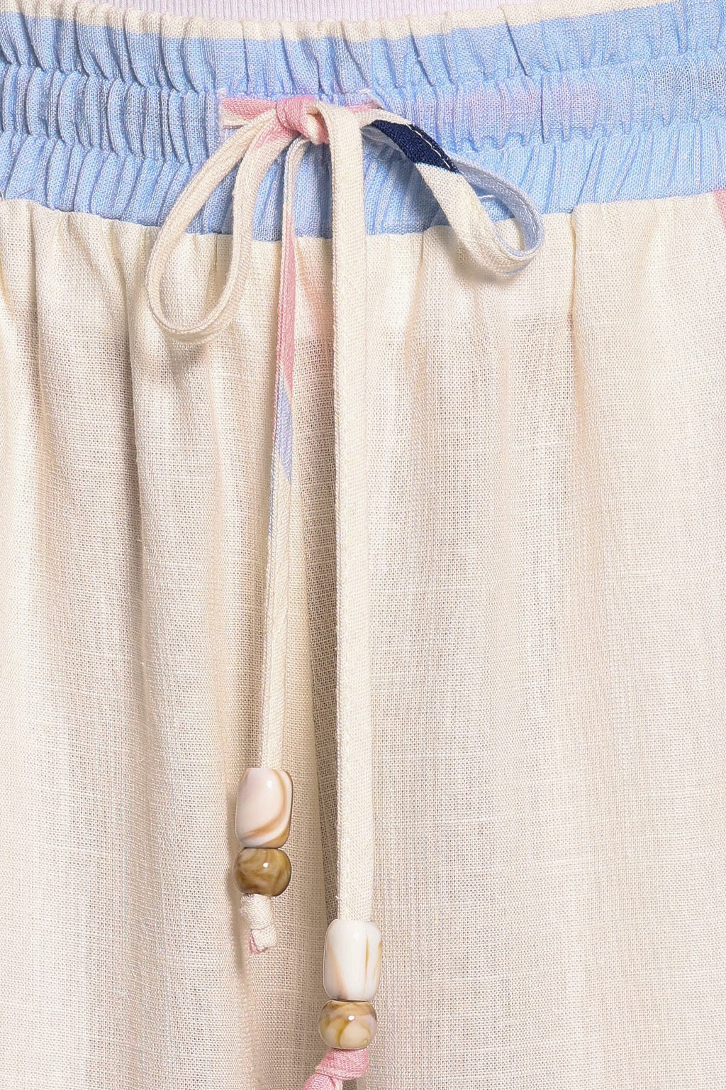 Zalia Wide Leg Pants - Pink/Blue Stripe