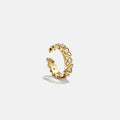 18K Gold Heart Ear Cuff - Heart