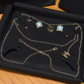 Chanel 2026 CC Letter Charm Layered Chain Necklace Belt