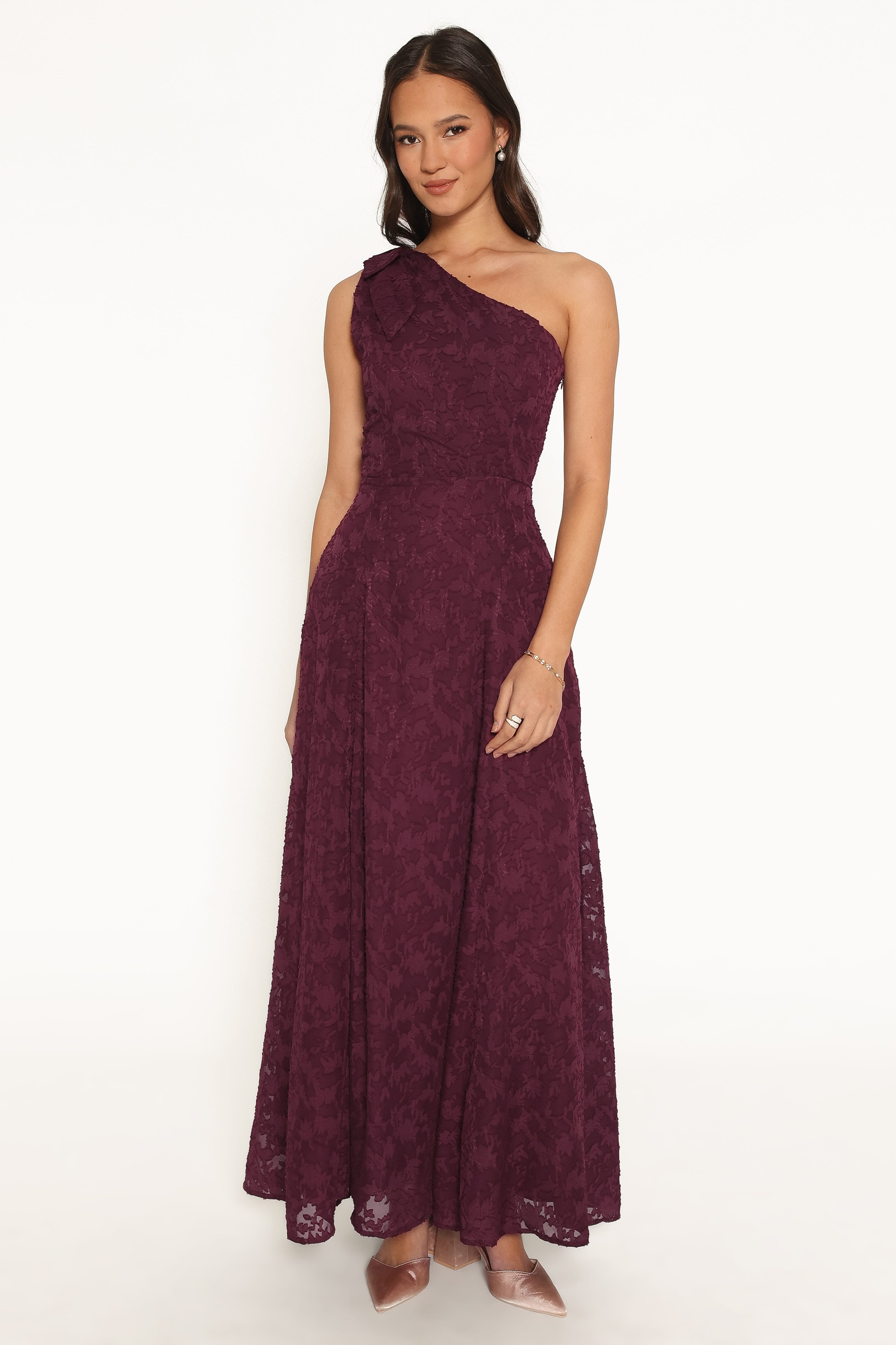 Astarla Maxi Dress - Plum Burnout