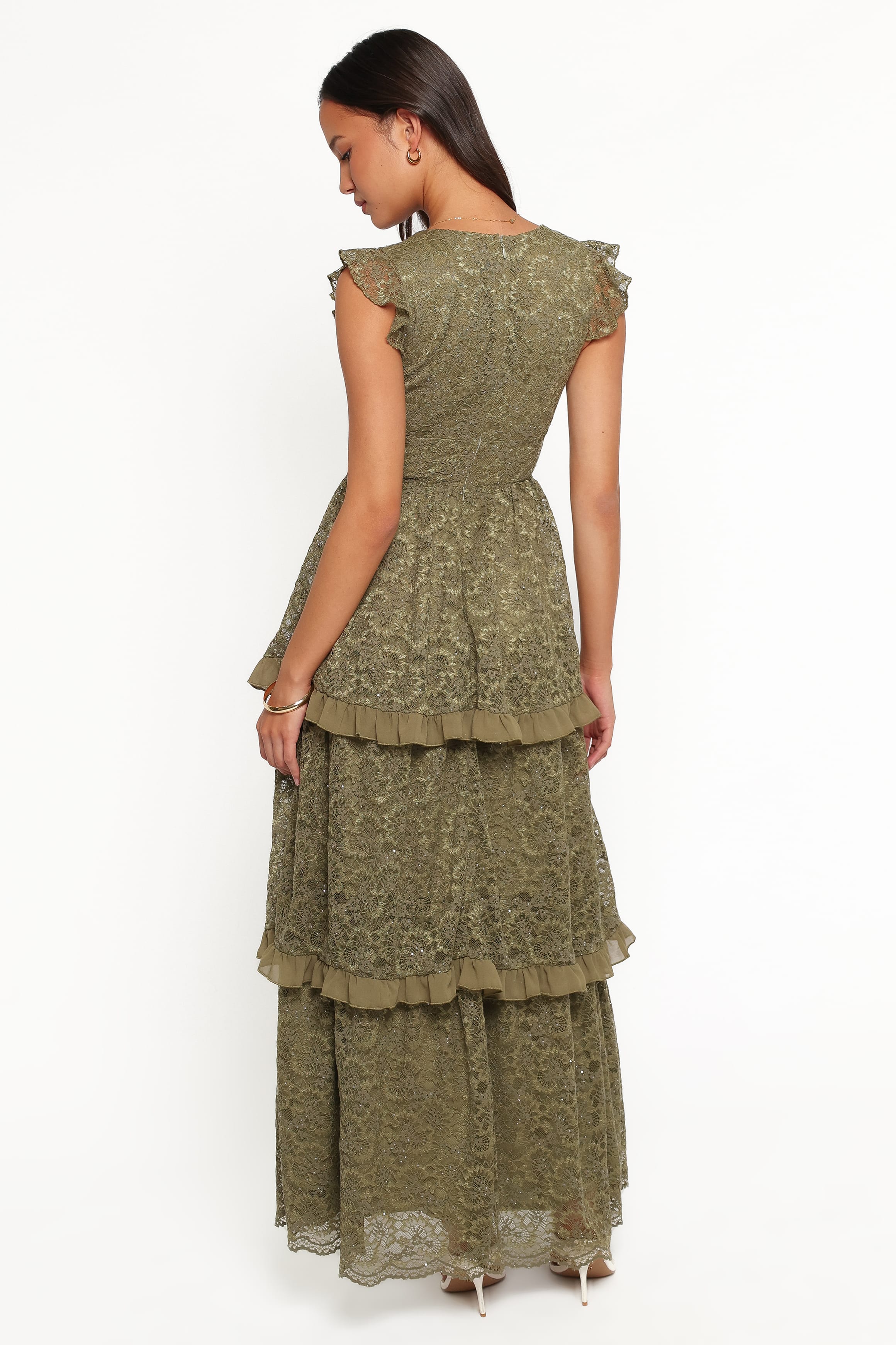 Cataleya Maxi Dress - Olive Lace