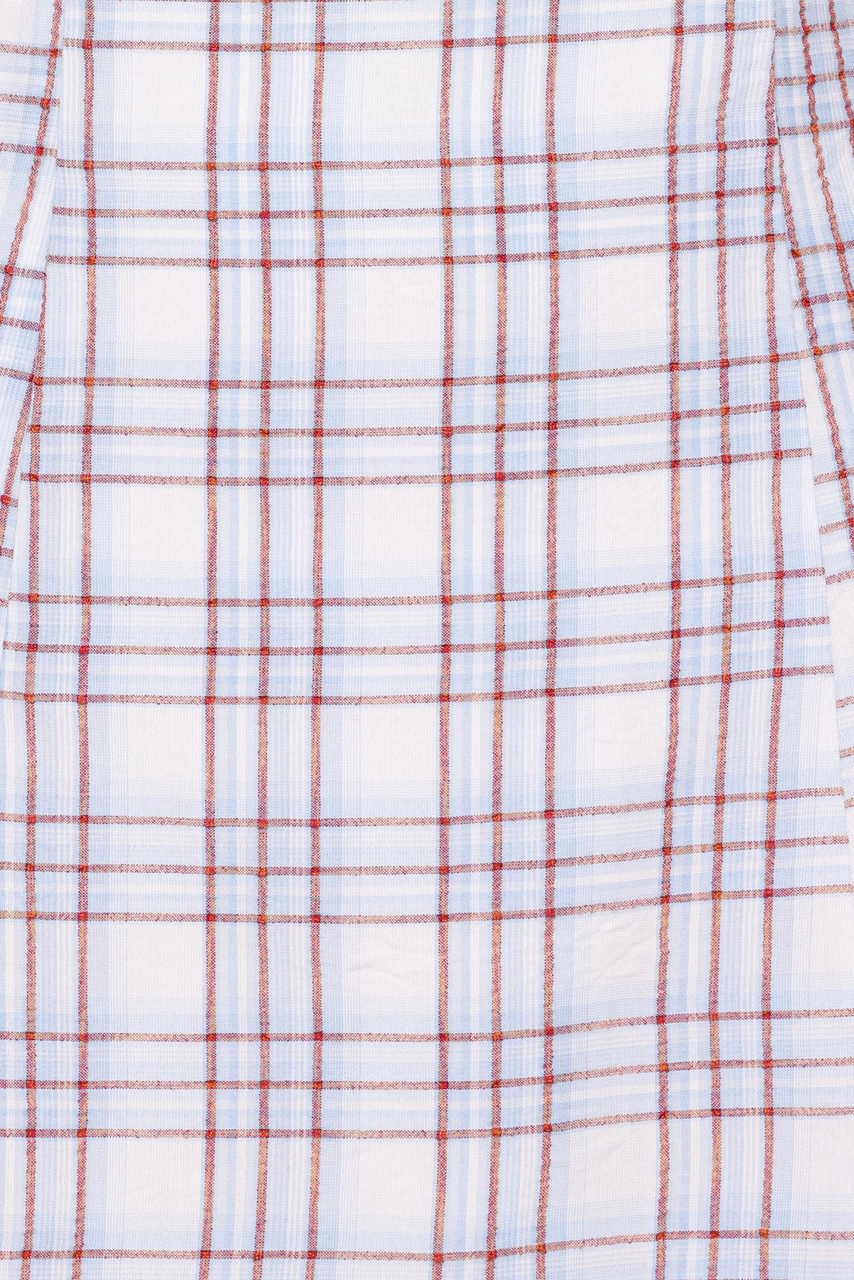 Circe Mini Dress - Light Blue Plaid