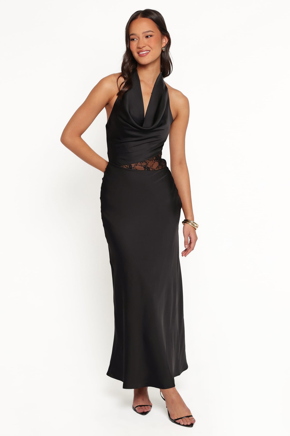 Jameela Halterneck Maxi Dress - Black