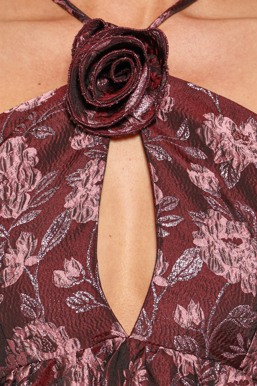 Jasminda Maxi Dress - Plum Brocade