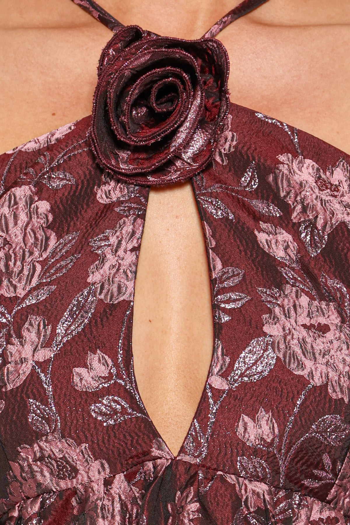 Jasminda Maxi Dress - Plum Brocade