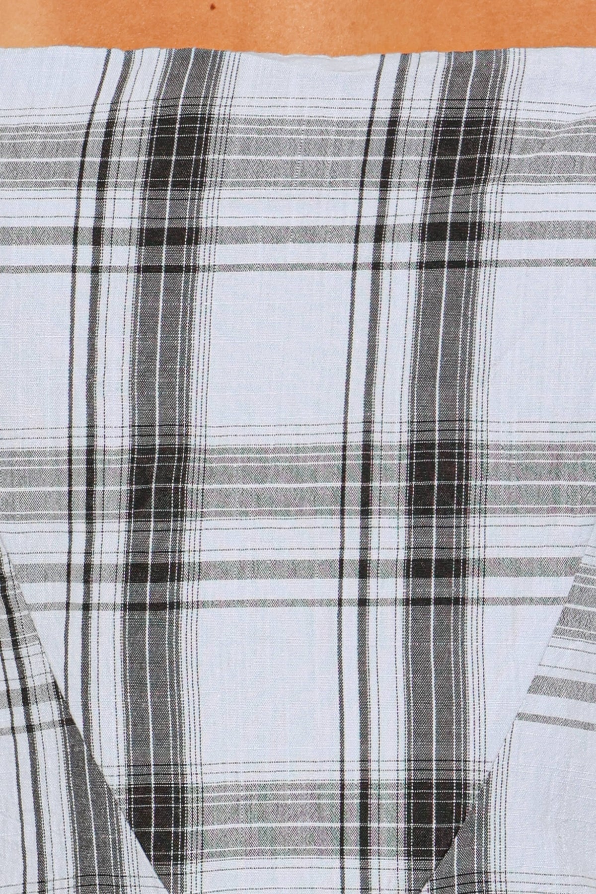 Kepler Mini Dress - Icy Blue Plaid