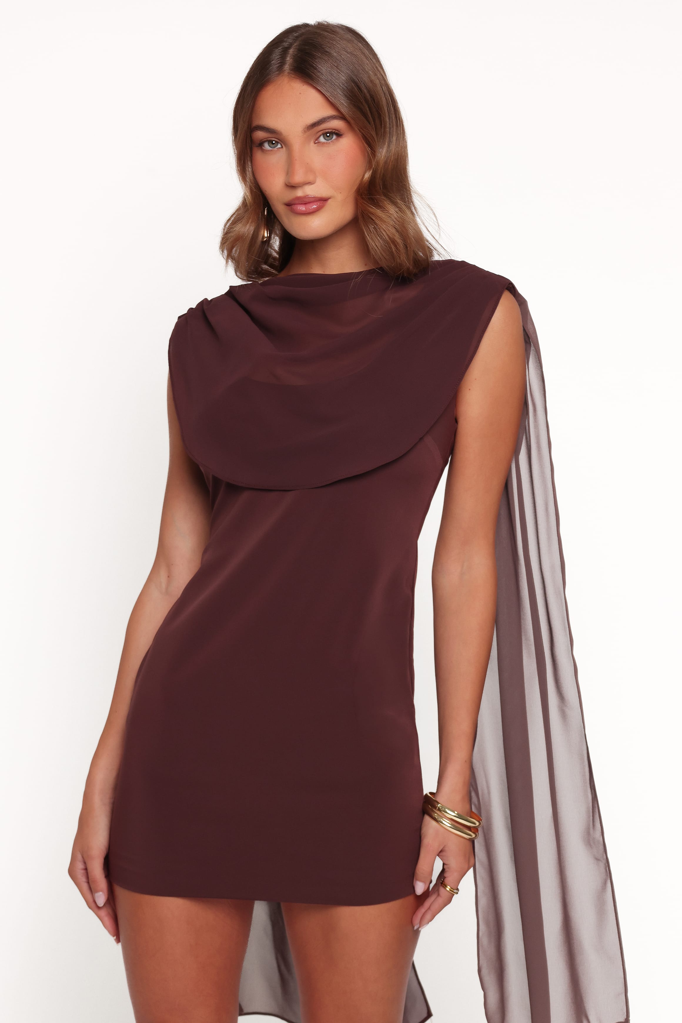 Klarissa Mini Dress - Brown