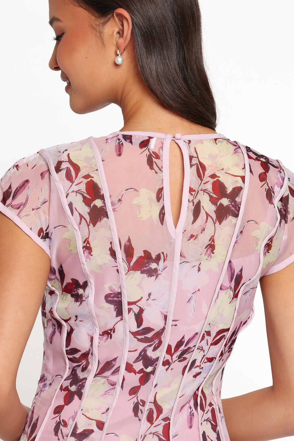 Livio Maxi Dress - Lilac Floral