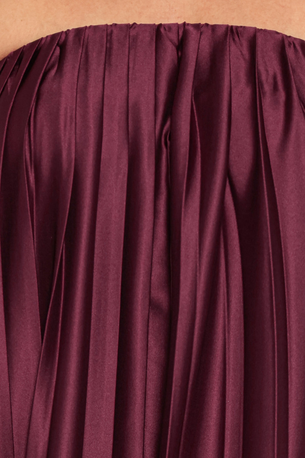 Nalania Strapless Maxi Dress - Sangria Red