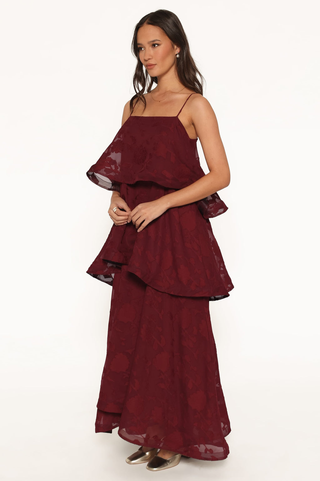 Nerissa Maxi Dress - Burgundy