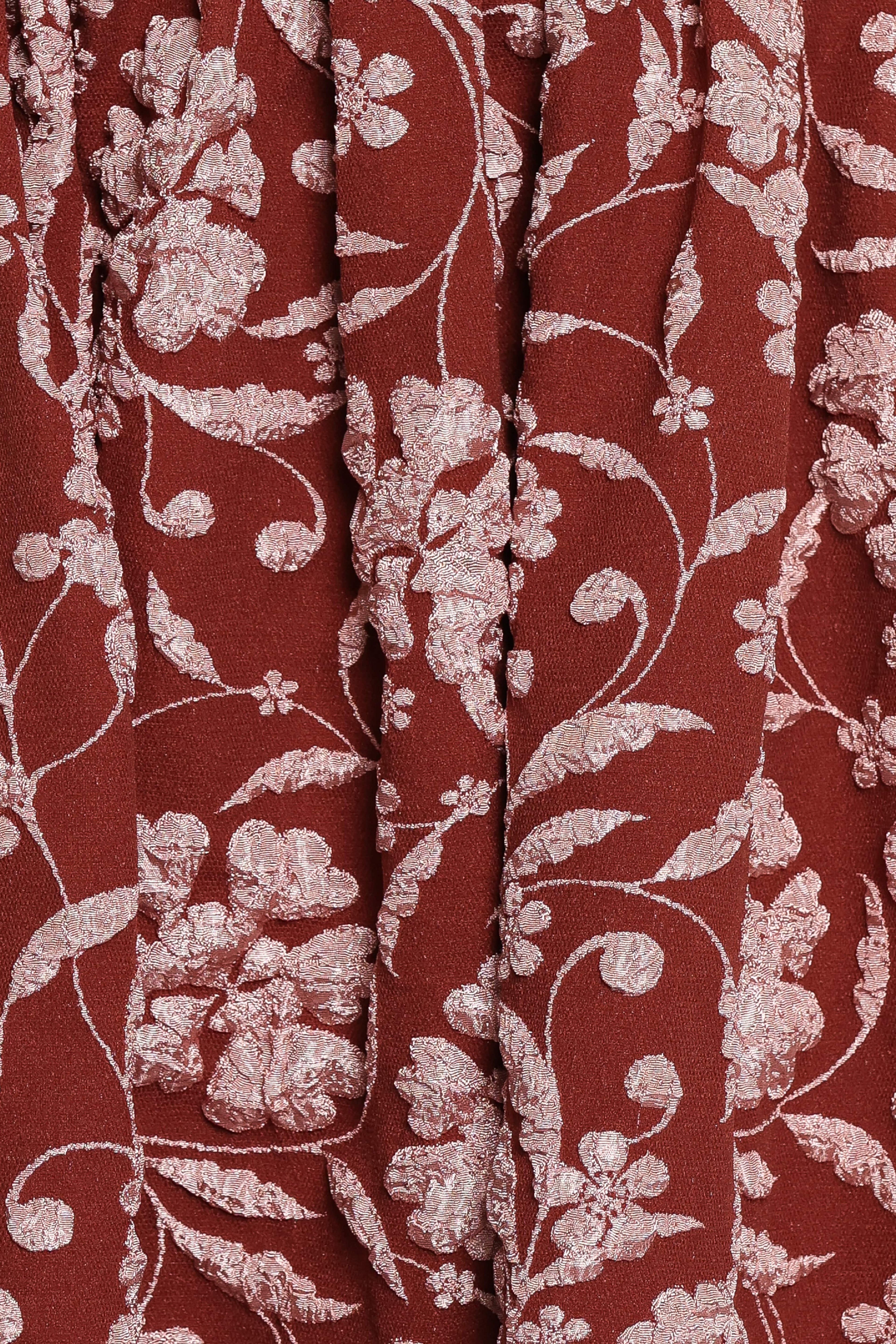 Orabella Maxi Dress - Red Floral