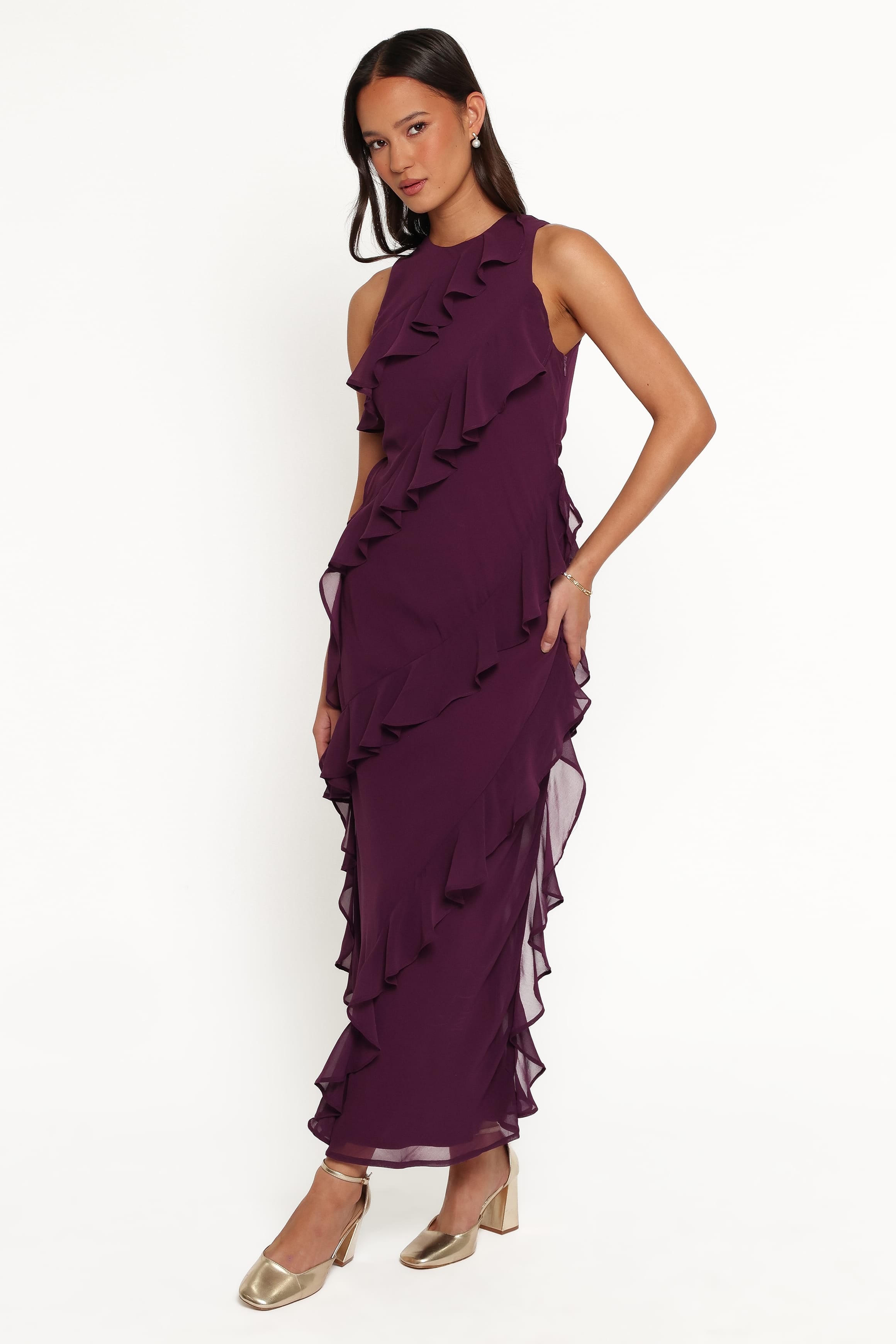 Oriella Maxi Dress - Plum