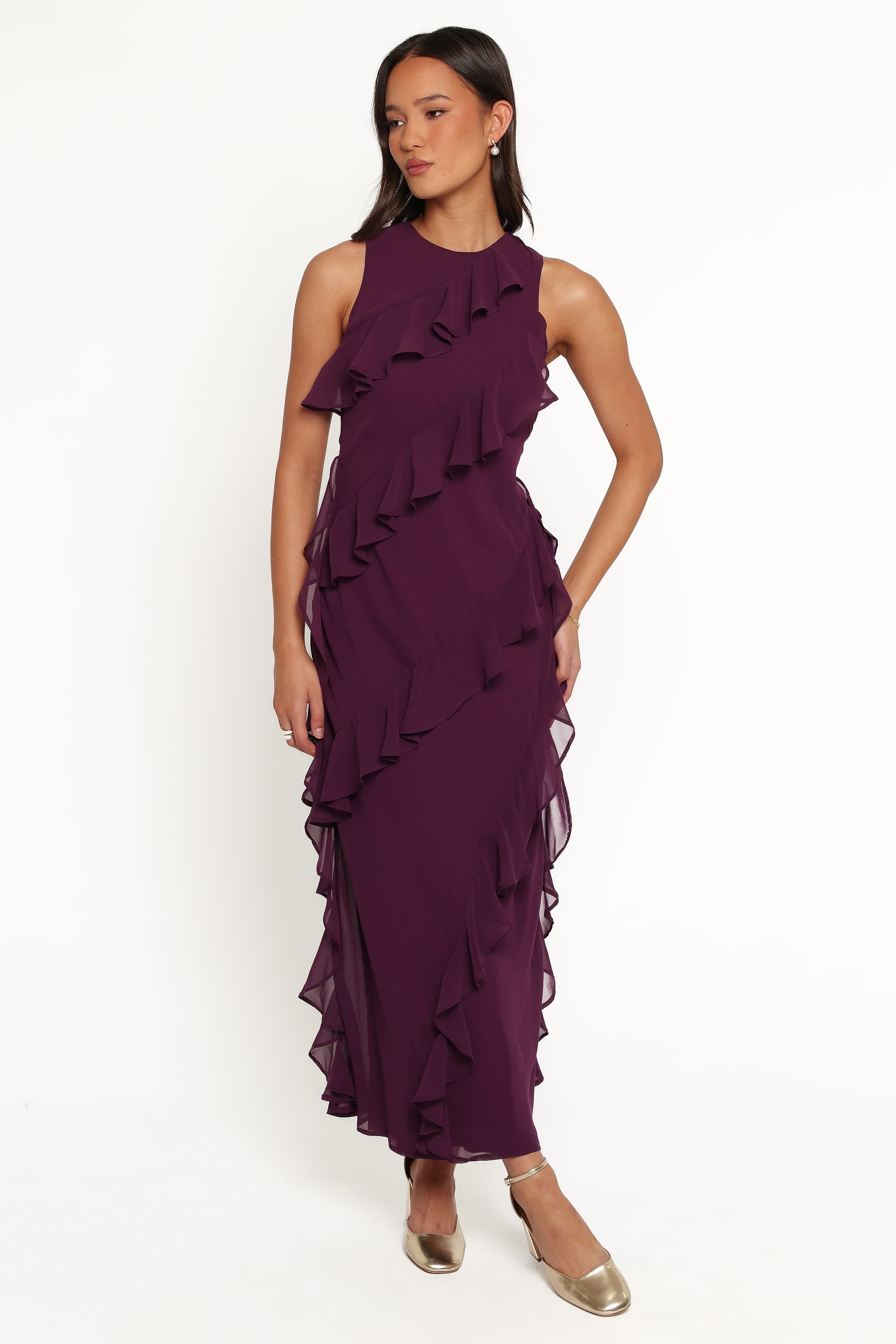 Oriella Maxi Dress - Plum