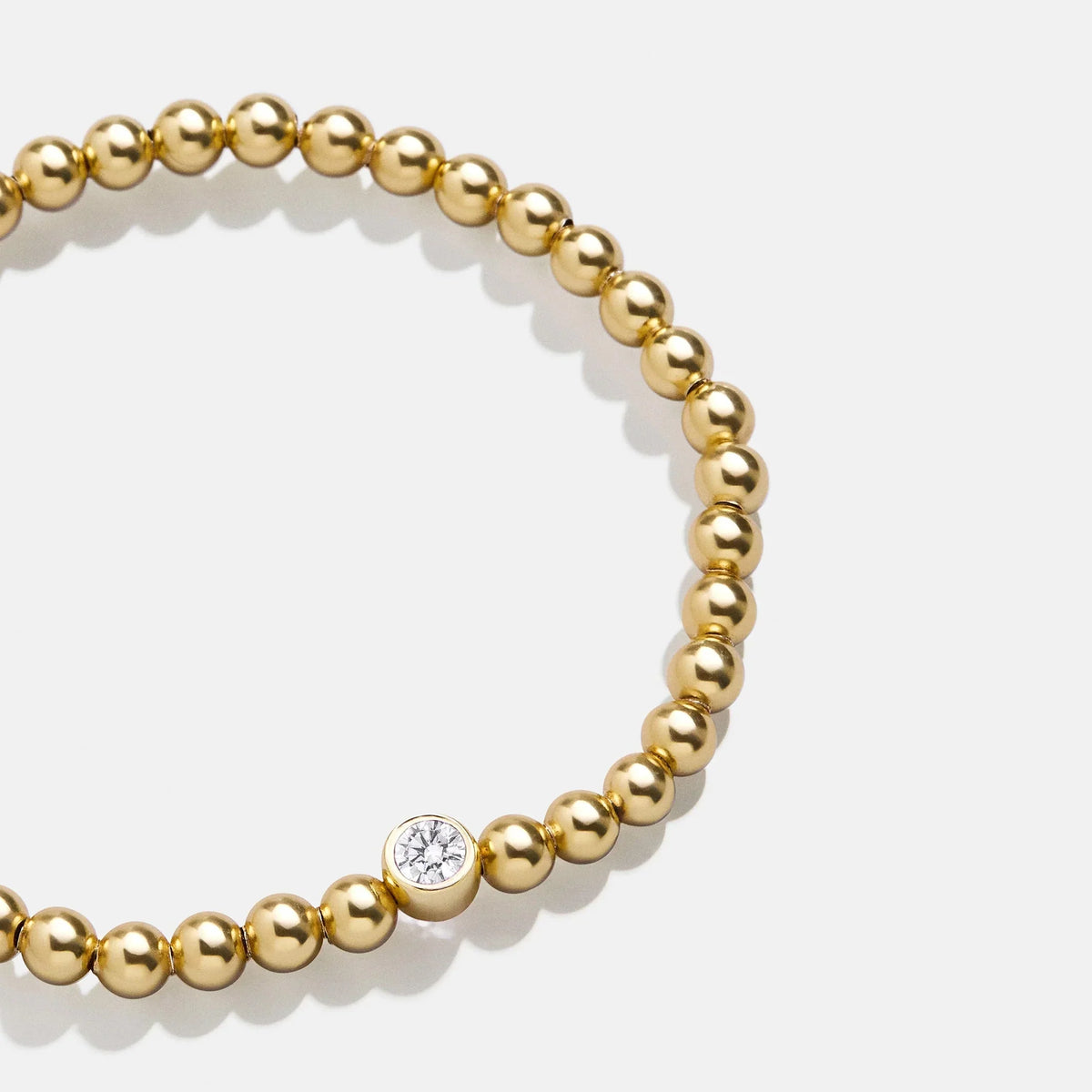 18K Gold Birthstone Pisa Bracelet - Crystal