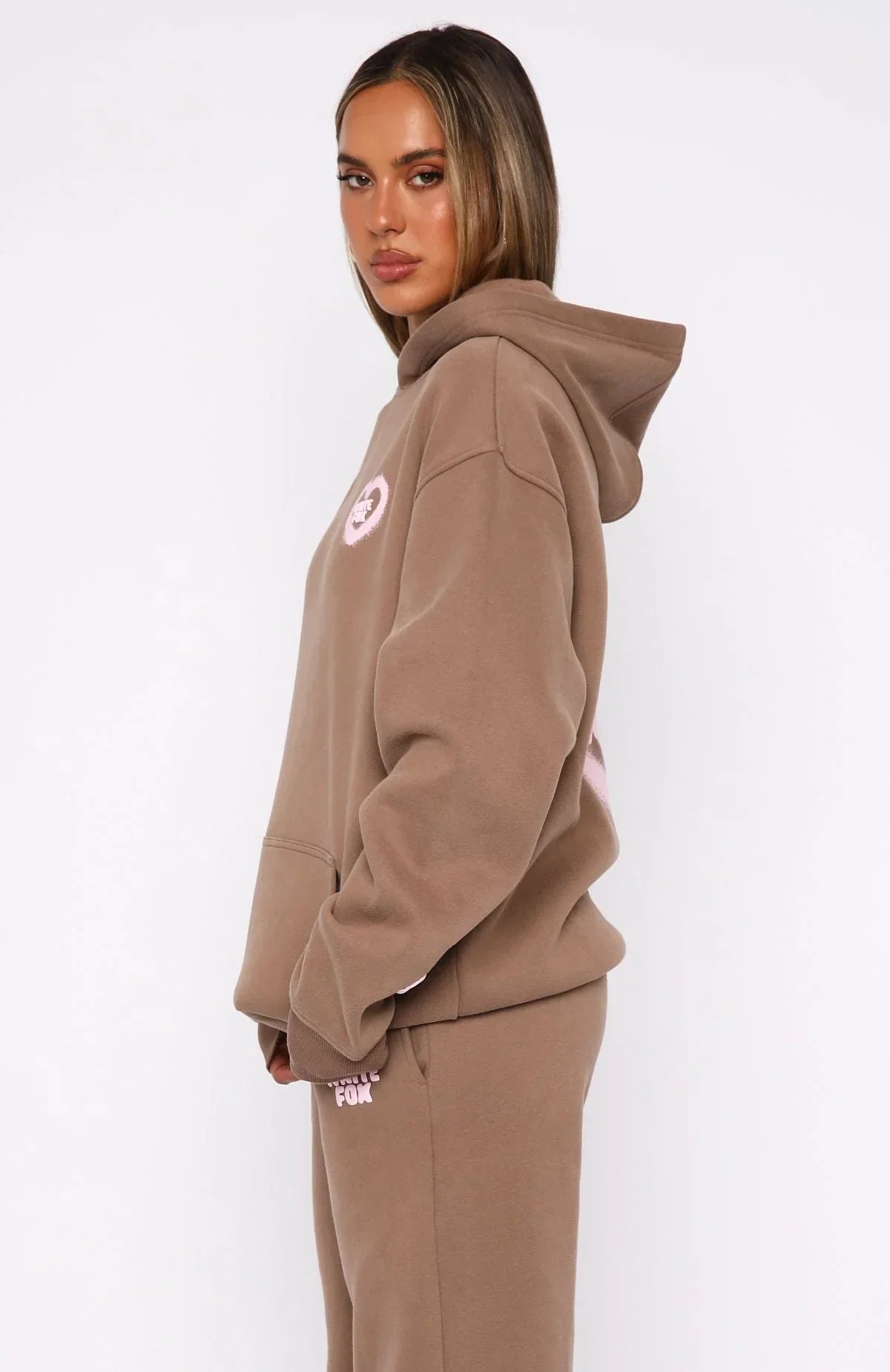 11th Street City Girl At Heart Oversized Hoodie Cinnamon Bun