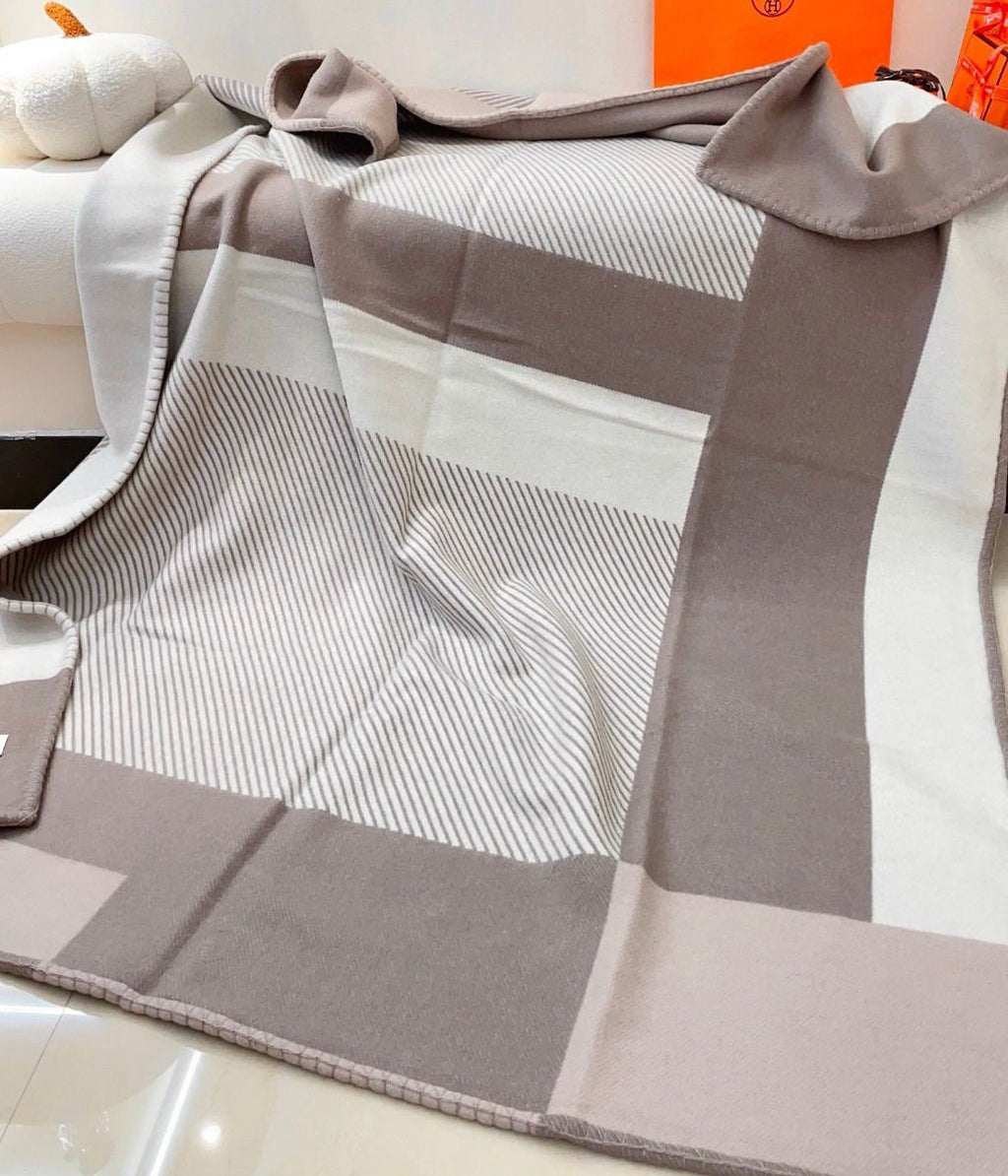 HM Riviera Blanket Beige Wool Cashmere