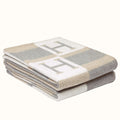HM Avalon Throw Blanket Natural Wool Cashmere