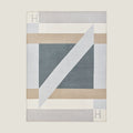 HM Drapeau Blanket Acier and Perle Wool Cashmere