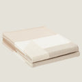 HM Drapeau Blanket Naturel and Grege Wool Cashmere