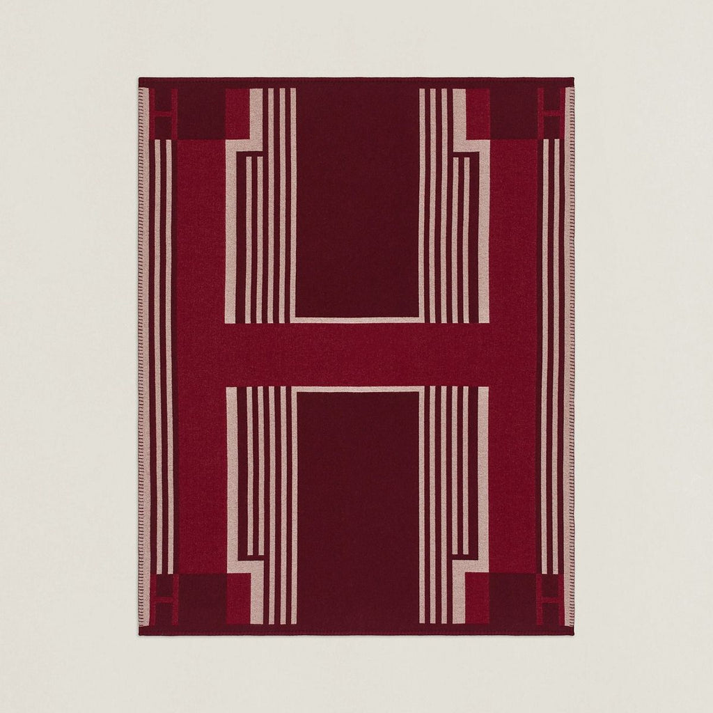 HM Ithaque Blanket Bordeaux Wool Cashmere