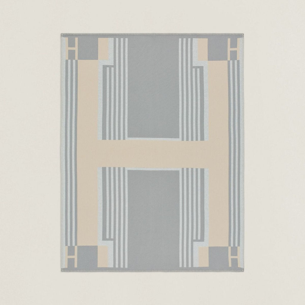 HM Ithaque Blanket Grey Wool Cashmere