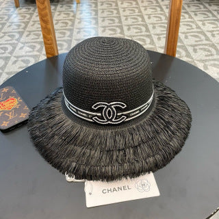 CC Logo Raffia Hat 205628
