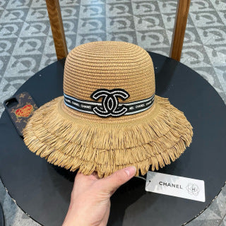 CC Logo Raffia Hat 205628