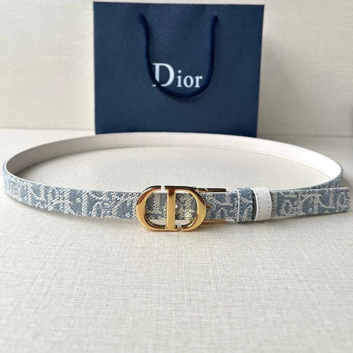Dior 2026 30 Montaigne Reversible Belt 20mm Canvas