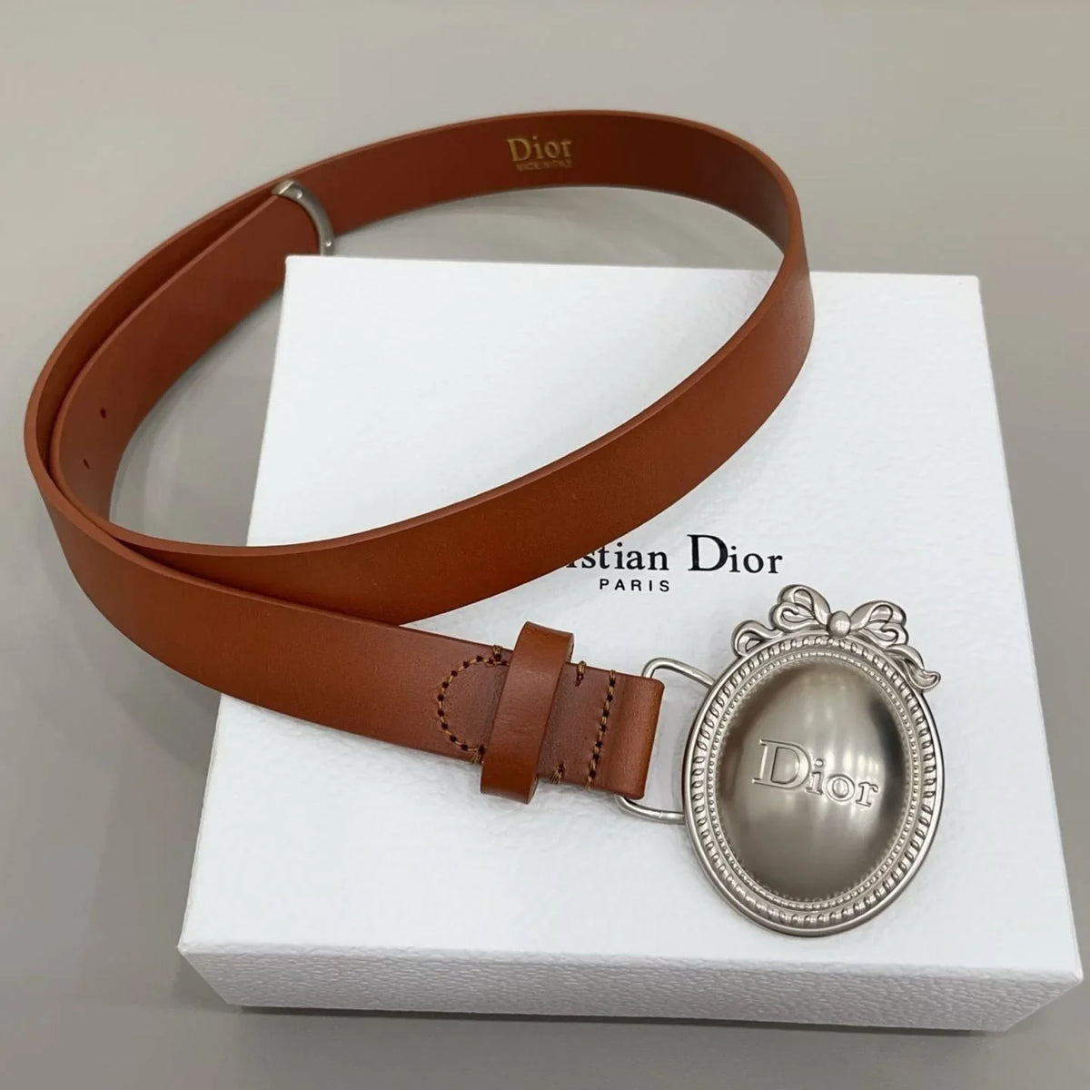 Dior Médaillon Belt 25mm Smooth Calfskin