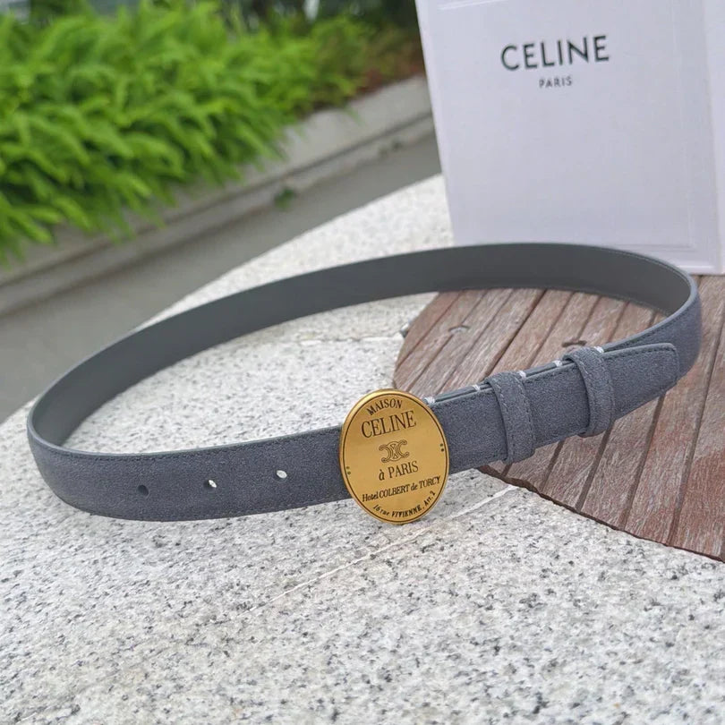 Celine 2026 Belt 2.5cm Suede